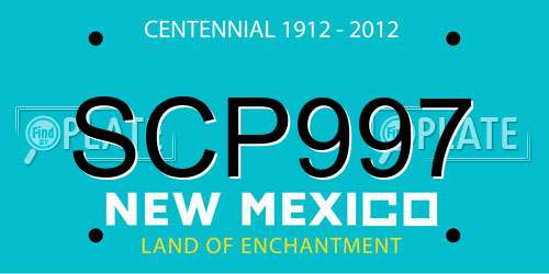 SCP997 New Mexico License Plate