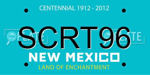 SCRT96 New Mexico License Plate