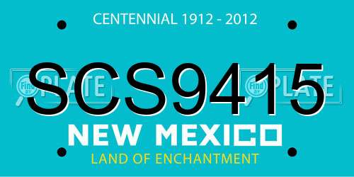 SCS9415 New Mexico License Plate