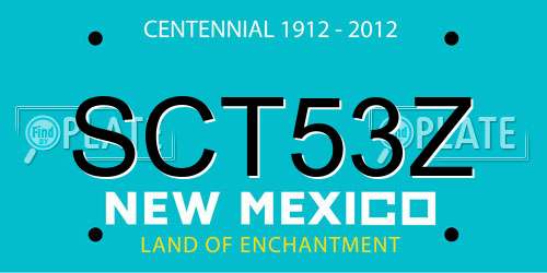 SCT53Z New Mexico License Plate