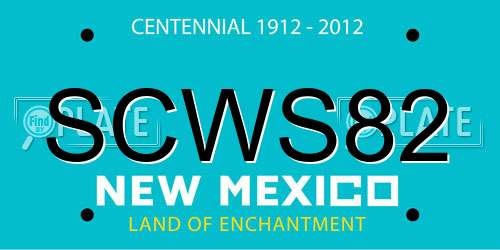 SCWS82 New Mexico License Plate