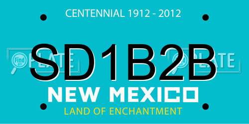 SD1B2B New Mexico License Plate