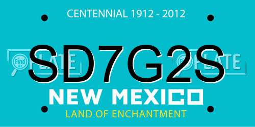 SD7G2S New Mexico License Plate