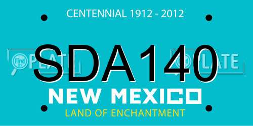 SDA140 New Mexico License Plate