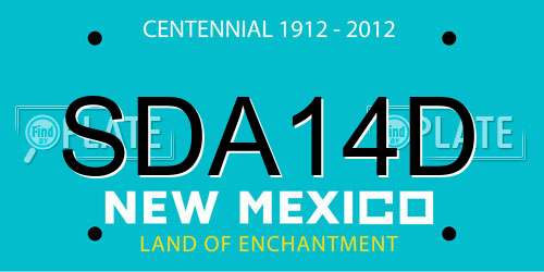 SDA14D New Mexico License Plate