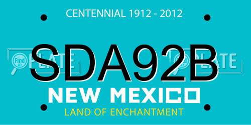 SDA92B New Mexico License Plate