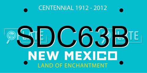 SDC63B New Mexico License Plate