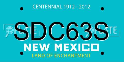 SDC63S New Mexico License Plate