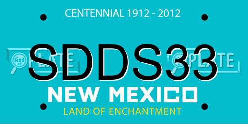 SDDS33 New Mexico License Plate
