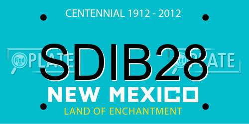 SDIB28 New Mexico License Plate