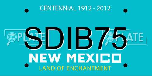 SDIB75 New Mexico License Plate