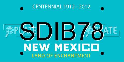 SDIB78 New Mexico License Plate