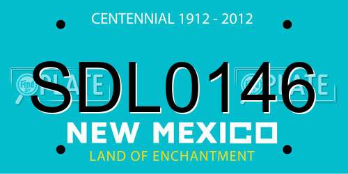 SDL0146 New Mexico License Plate