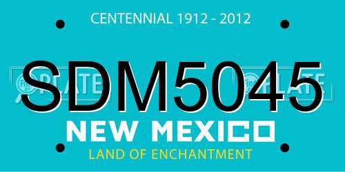 SDM5045 New Mexico License Plate
