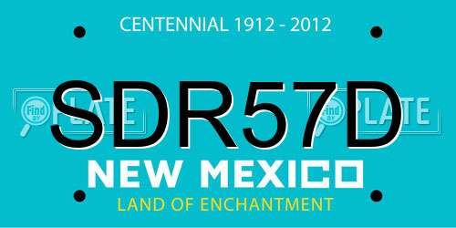 SDR57D New Mexico License Plate