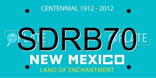 SDRB70 New Mexico License Plate