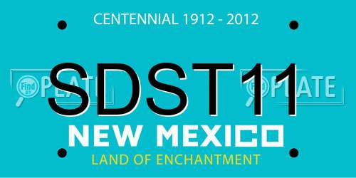 SDST11 New Mexico License Plate