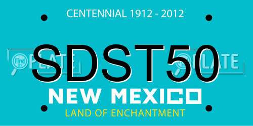 SDST50 New Mexico License Plate