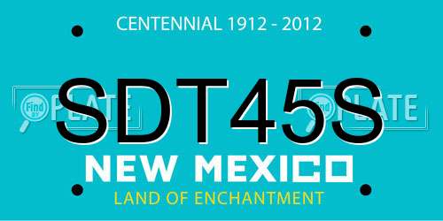 SDT45S New Mexico License Plate