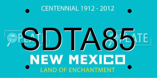 SDTA85 New Mexico License Plate