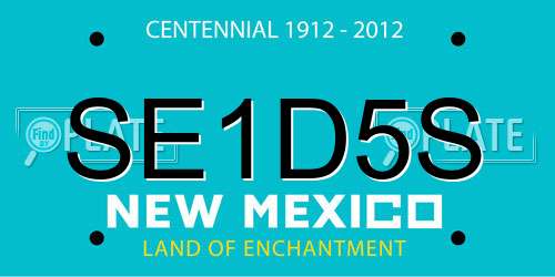 SE1D5S New Mexico License Plate