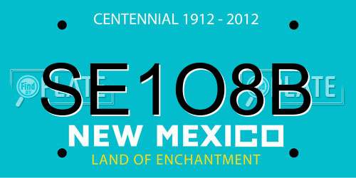 SE1O8B New Mexico License Plate
