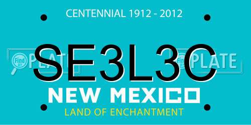 SE3L3C New Mexico License Plate