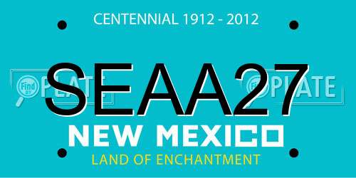 SEAA27 New Mexico License Plate