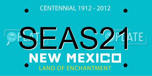 SEAS21 New Mexico License Plate