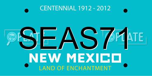 SEAS71 New Mexico License Plate