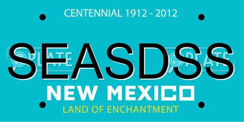 SEASDSS New Mexico License Plate