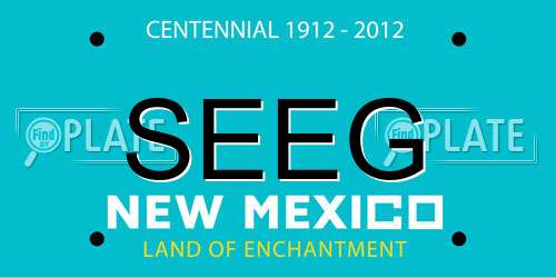 SEEG New Mexico License Plate