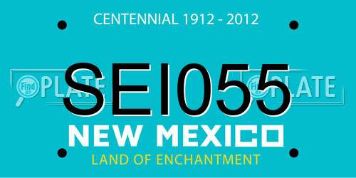 SEI055 New Mexico License Plate