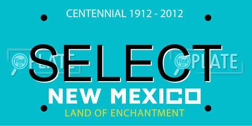 SELECT New Mexico License Plate