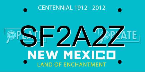 SF2A2Z New Mexico License Plate