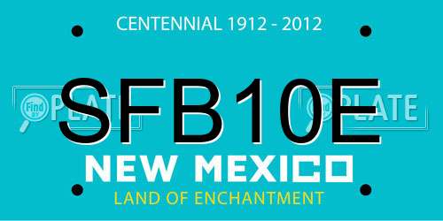 SFB10E New Mexico License Plate