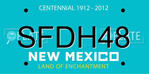 SFDH48 New Mexico License Plate