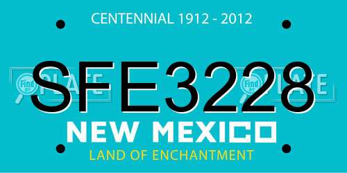 SFE3228 New Mexico License Plate