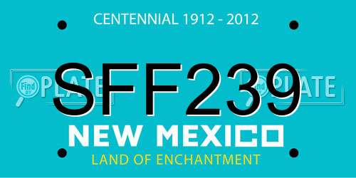 SFF239 New Mexico License Plate