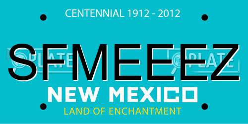 SFMEEEZ New Mexico License Plate
