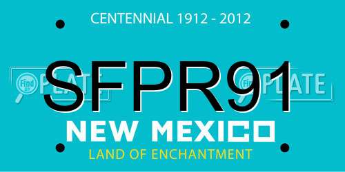 SFPR91 New Mexico License Plate
