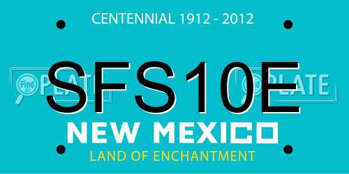 SFS10E New Mexico License Plate