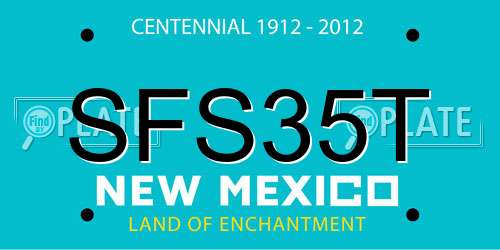 SFS35T New Mexico License Plate