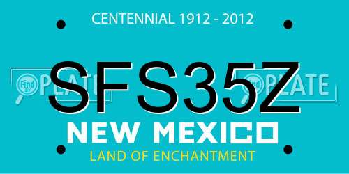 SFS35Z New Mexico License Plate