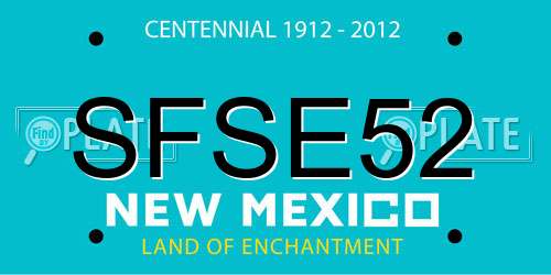 SFSE52 New Mexico License Plate