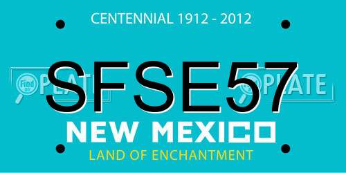 SFSE57 New Mexico License Plate