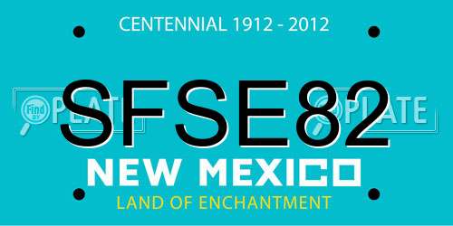 SFSE82 New Mexico License Plate