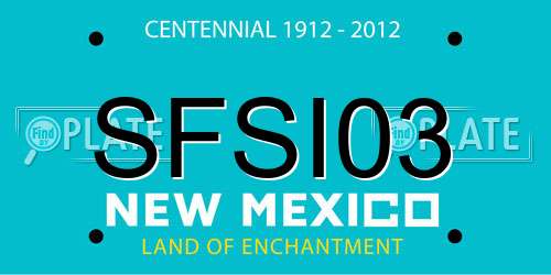 SFSI03 New Mexico License Plate