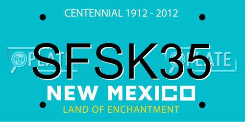 SFSK35 New Mexico License Plate