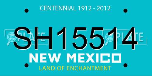 SH15514 New Mexico License Plate